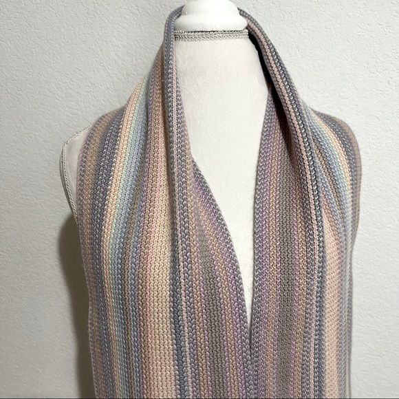 Pastel Knit Scarf Tassels X Long New  Unisex - Picture 1 of 11